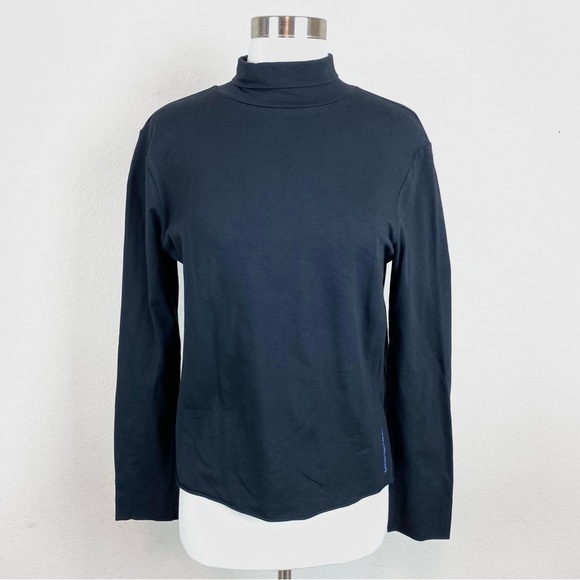Calvin Klein Jeans Black Long Sleeve Turtleneck Top - Picture 1 of 9